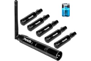 FENIXFIT Wireless DMX512 Transmitter Receiver Rechargeable DMX Wireless 1 Transmitter & 5 Receivers Built-in Battery Long Transmission Range Wireless DMX Light Controller for LED Stage Disco Lighting