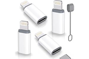 USB C Type C to Lightning Adapter MFi Certified 4 Pack 27W Fast Charging Support Data Sync,Lightning to USB Type C Cable Adap