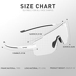 KAPVOE Photochromic Cycling Glasses for Men Women