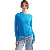Style Republic Women's 100% Pure Cashmere Long Sleeve Crew Neck Sweater - Soft, Warm, and Stylish Winter Knit Pullover