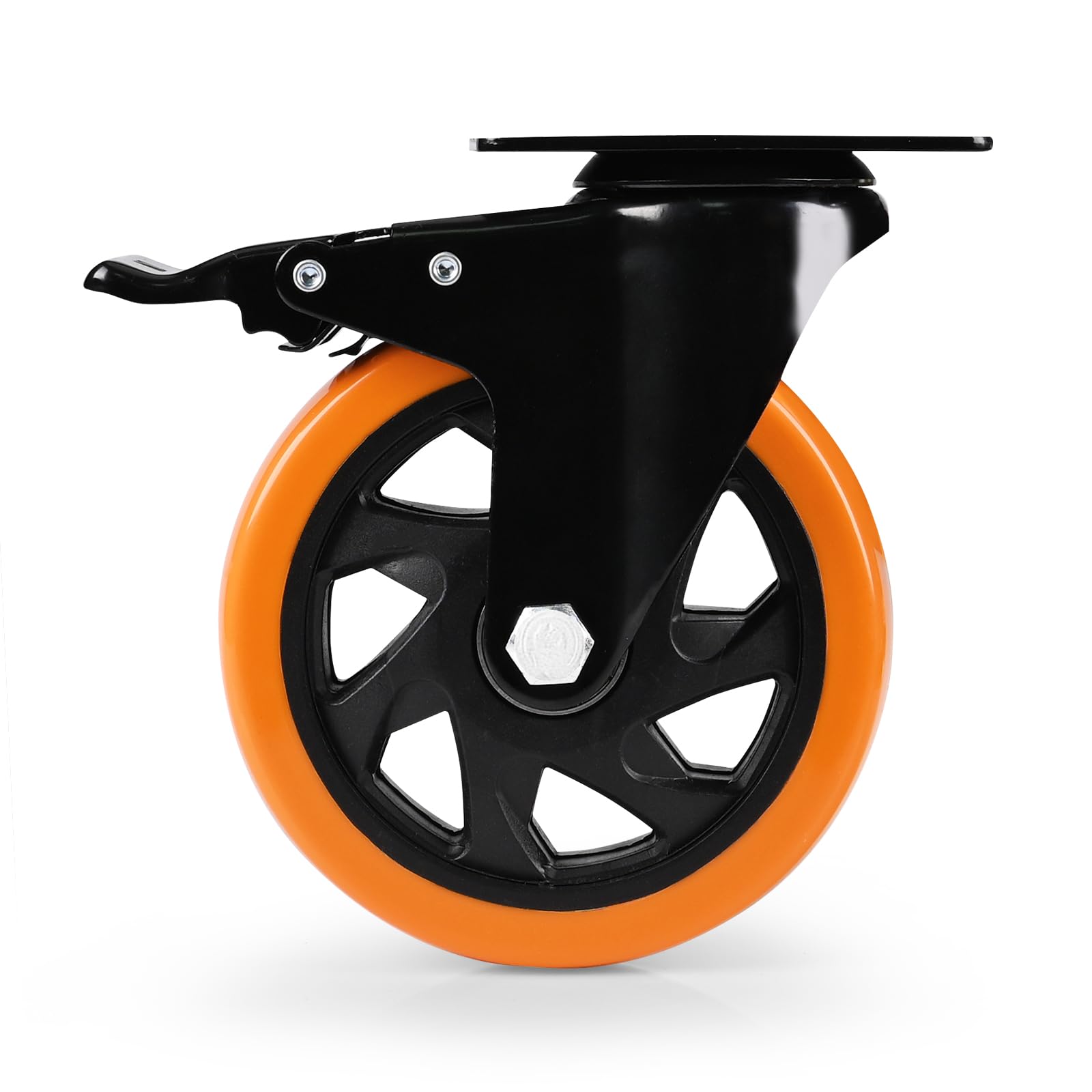Caster Wheel, Heavy Duty 5 Inch Caster, Locking