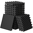12 Pack 1.5"X12"X12" Sound Proofing Egg Crate Foam Pad(Most Soundproofing Design), Upgraded Foam Padding, Fire-Retardent Sound Proof Foam Panels for Walls, Sound Foam Made by WVOVW