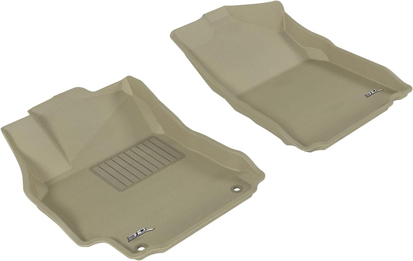 Amazon Com 3d Maxpider All Weather Floor Mats For Toyota Camry Camry Hybrid 2012 2014 Custom Fit Car Floor Liners Kagu Series 1st Row Tan Automotive