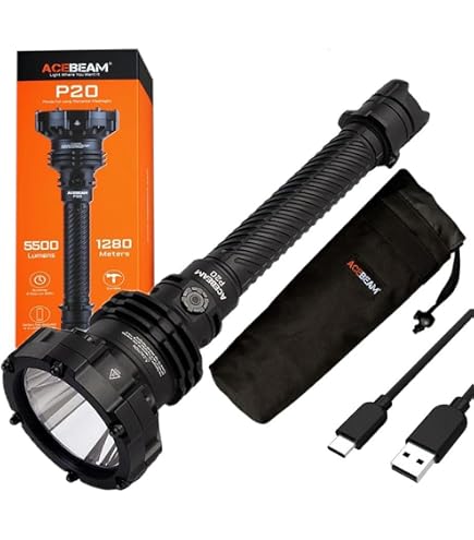 Amazon.com: ACEBEAM L18 Long Throw OSRAM LED Flashlight -1500