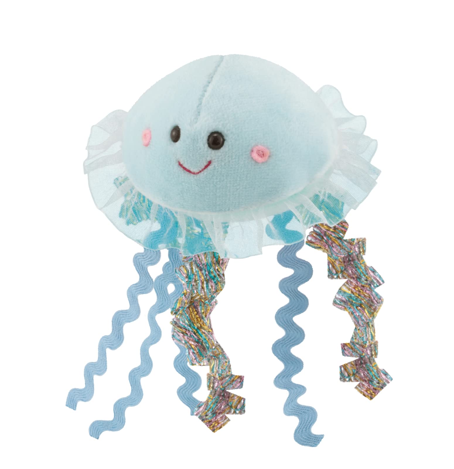 Trudi 51286 Sweet Collection Small Jellyfish Approx. 6 cm, Size XXS, Soft Toy with Soft Materials and Lovely Details, Washable Plush Toy for Children and Babies, Blue