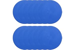 PATIKIL Spot Markers, Non-Slip Floor Dots Agility Markers Flat Field Cones Poly Dot with Hole for Gym PE