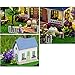 Flever Dollhouse Miniature DIY House Kit Creative Room with Furniture and Glass Cover for Romantic Artwork Gift(Romantic Manor)