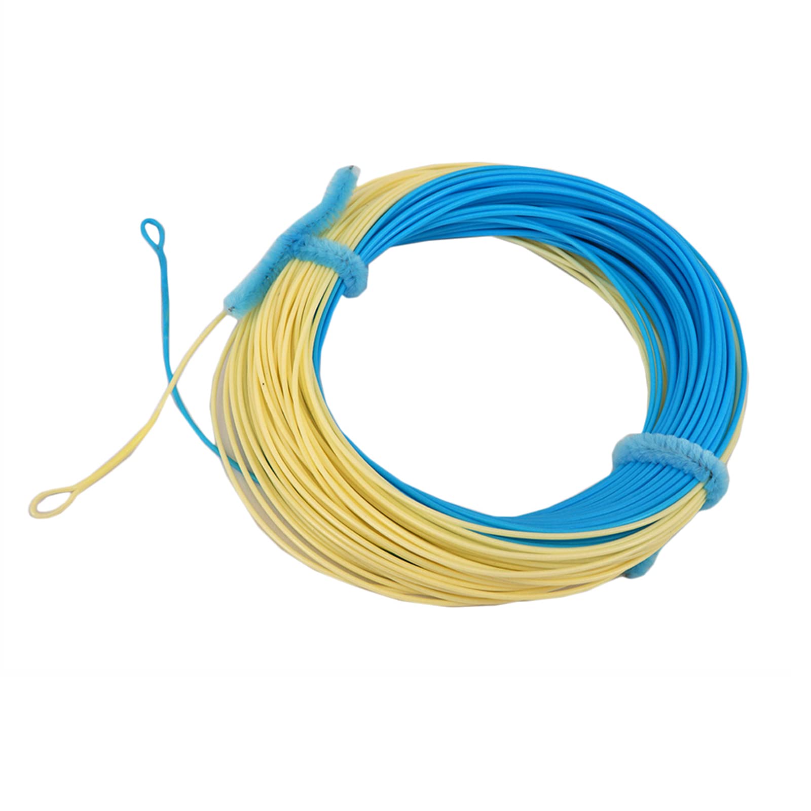 Aventik Fly Fishing Line Weight Forward Floating Fly Line With Exposed Loop Line ID (Sky blue+milk, 5F)