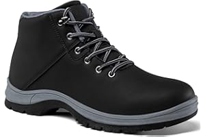 CARENURSE Mens Lightweight Hiking Boots Water Resistant Mid Ankle Work Casual Hiker Trekking Outdoor Boots Anti Slip Hiking Shoes
