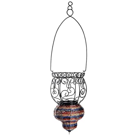 Hanging Multicolor Candle Holder Moroccan Style By Kraft Seeds