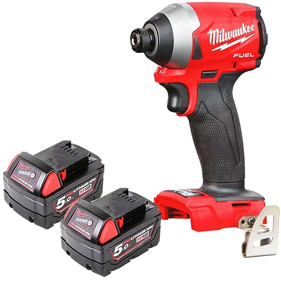 Milwaukee M18FID2 18v M18 Fuel Impact Driver with 2 x 5Ah Batteries
