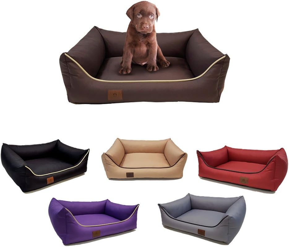 Polysoft Zipped Dog Bed, Size: M 65 x 45, Colour: brown; From the manufacturer, made in the EU; Highest standard and quality; Waterproof; Resistant to scratching and hairs; Quality and workmanship guarantee. Fast Delivery.