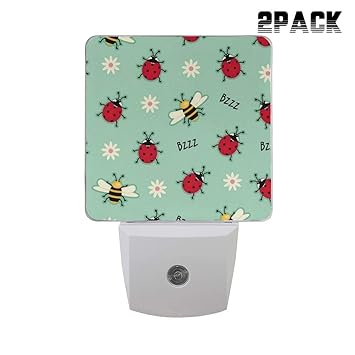 Amazon Com Designer 2pcs Plug In Led Night Lights Auto Sensor