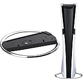 Zaievo PS5 Pro Vertical Stand, Base para for PlayStation 5, Black Vertical Console Brackets with Anti-Slip Pads, Space Saving Console-Stand, PS5 Accessories, Aluminium Alloy Bracket
