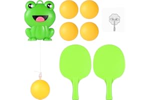 DragonflyDreams Indoor Hanging Table Tennis, Self Workout Set,Portable Table Tennis Exerciser, PingPong Trainer,Hanging Pingpong Balls Training Sparring Device