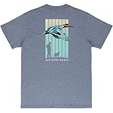 Southern Marsh Men’s Teal Takeoff T-Shirt – Short Sleeve Casual Graphic Tee