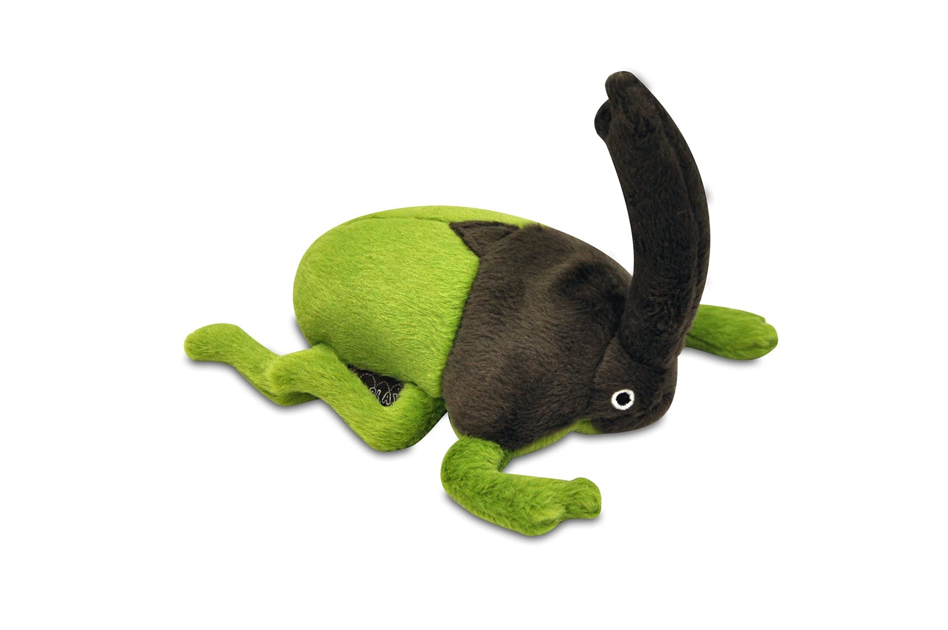 P.L.A.Y. (Pet Lifestyle And You) P.L.A.Y. Bugging Out Ryan the Rhino Beetle Squeaky Dog Toy – Eco-Friendly, Durable Double-Stitched Plush Toy – Machine Washable, Recycled Fill, Fun Chew Toy for Dogs
