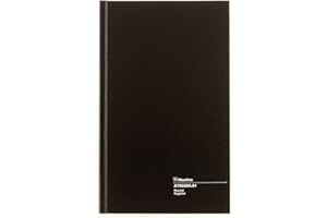 Blueline Record Book 12.5x7.875-Inch 200 Pages, Black (A790200.01)