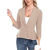 MINTLIMIT Womens Blazer Suit Jackets Dressy 3/4 Sleeve Blazer Casual Business Blazer for Work 2025