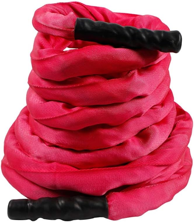 WMMDM Red Battle Rope Poly Dacron Exercise Rope Undulation Core Strength Training Equipment Gym Workout Ropes