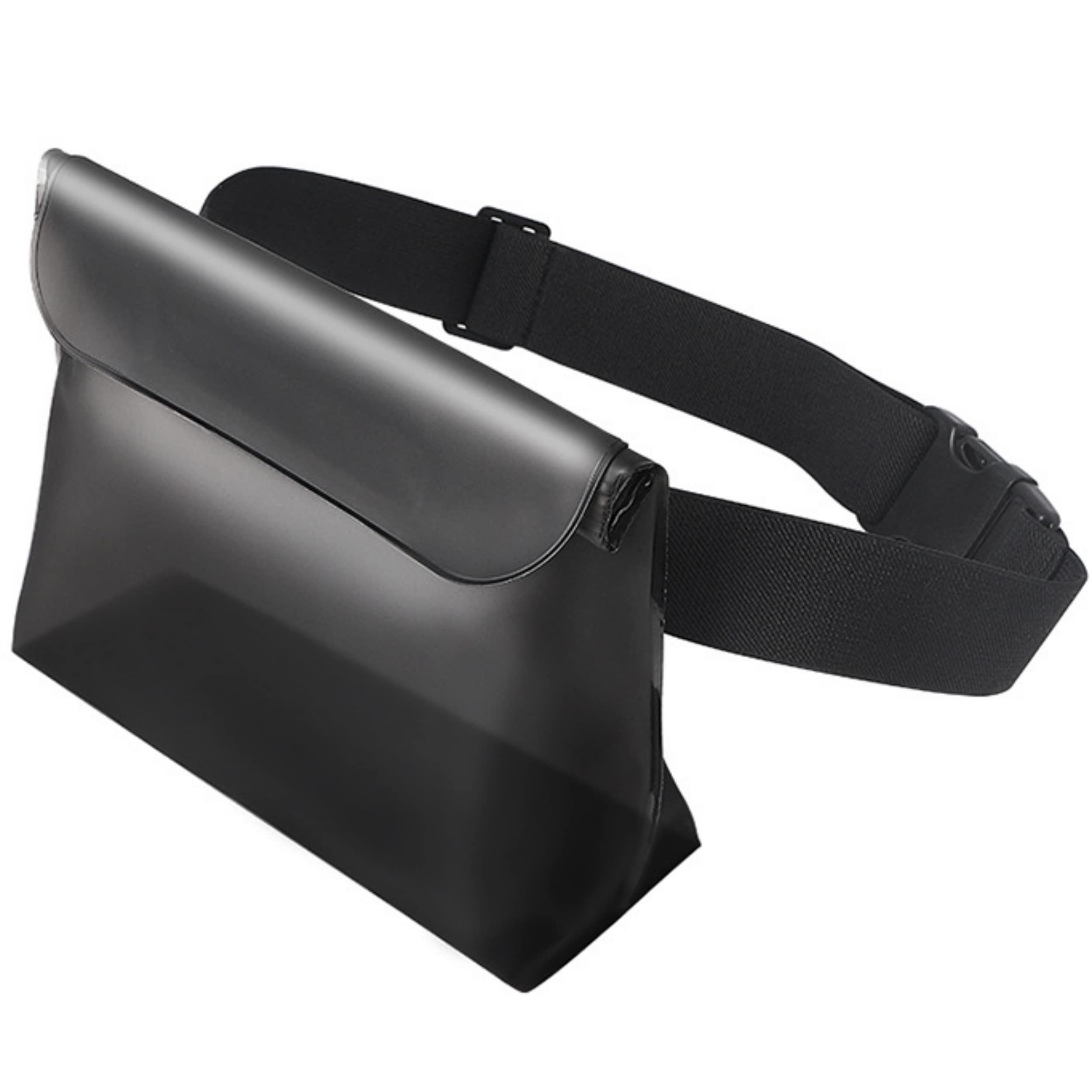 Hensych PVC Waterproof Sealing Rafting Diving Swimming Waist Bag Underwater Drying Shoulder Bag Gym Bag Beach Drifting Waist Pack Shoulder Bag Mobile Phone Case Outdoor Dry Bag Pouch(Black)