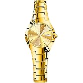 OLEVS Watch Women Luxury Dainty Vintage Square/Round Small Watches for Women Waterproof Stainless Steel Analog Women's Watches with Day Date Fashion Dress Easy Read Female Watch Reloj para Mujer