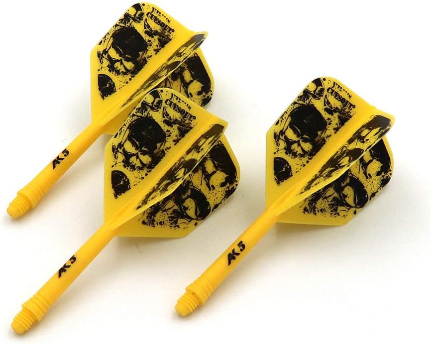CUESOUL Rost Integrated Dart Shaft and Flights Skull Pattern 3pc CSAK-5KL9-S