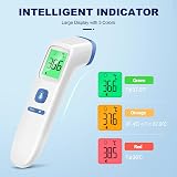 ANMEATE No-Touch Forehead Thermometer, Touchless, LCD Display, Fever Alarm view 2
