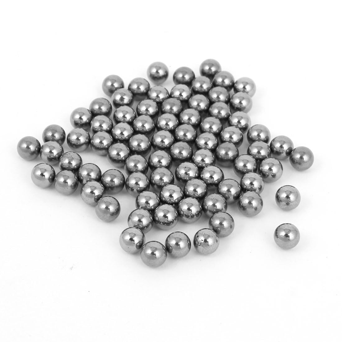 A ABSOPRO Bicycle Part 6mm Dia Steel Bearing Ball Silver Set of 100