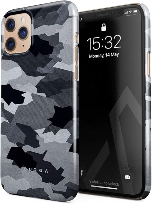 Amazon Com Burga Phone Case Compatible With Iphone 11 Pro Snow White Camo Camouflage Cute Case For Women Thin Design Durable Hard Plastic Protective Case