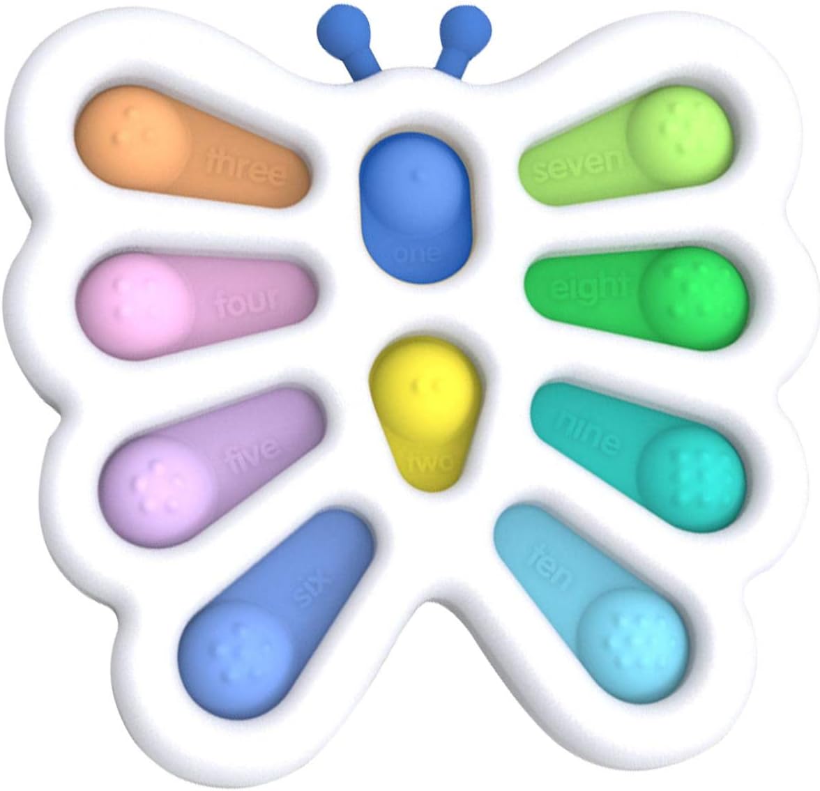 Baby Dimple Toy, Newest Silicone Sensory Fidget Flipping Board Grasp Simple Dimple Early Educational Toy for Toddlers, Kids Adults Anti Anxiety