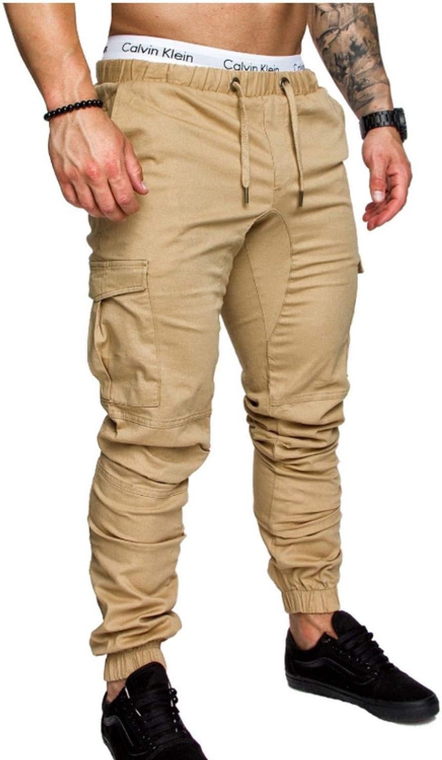 Men Pants Hip Hop Harem Pants Male Trousers Mens Solid Multi-Pocket Ten Colors Pants