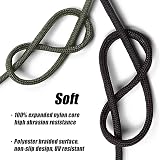 PIOSRTRR 30M Nylon Rope 10mm Heavy Duty Braided Polyester Black 2 Pack view 3