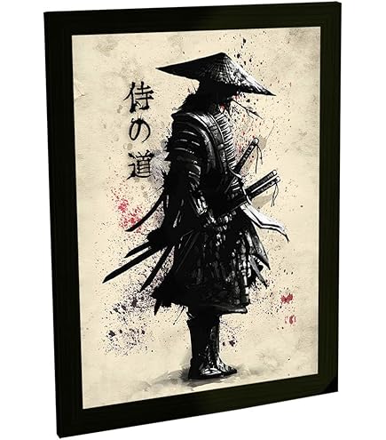 Quadro Decorativo A3 Pintura Japonesa Retro Samurai Sol | Amazon