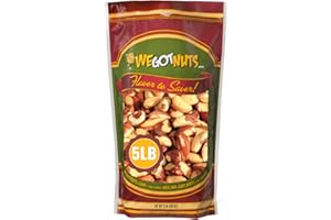 Raw Brazil Nuts - 5 Pounds, Natural, Unsalted, Shelled, No Preservatives, Kosher Certified- Natural, Fresh, Healthy Diet Snac