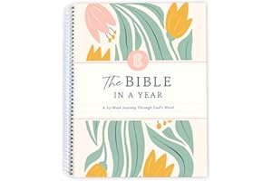 ZIRANU The Bible in A Year A 52-Week Bible Study Plan, Spiral Bible Study Guide for Women, Woman Bible Study Planner Yearlong Bible Scripture Reading Journal