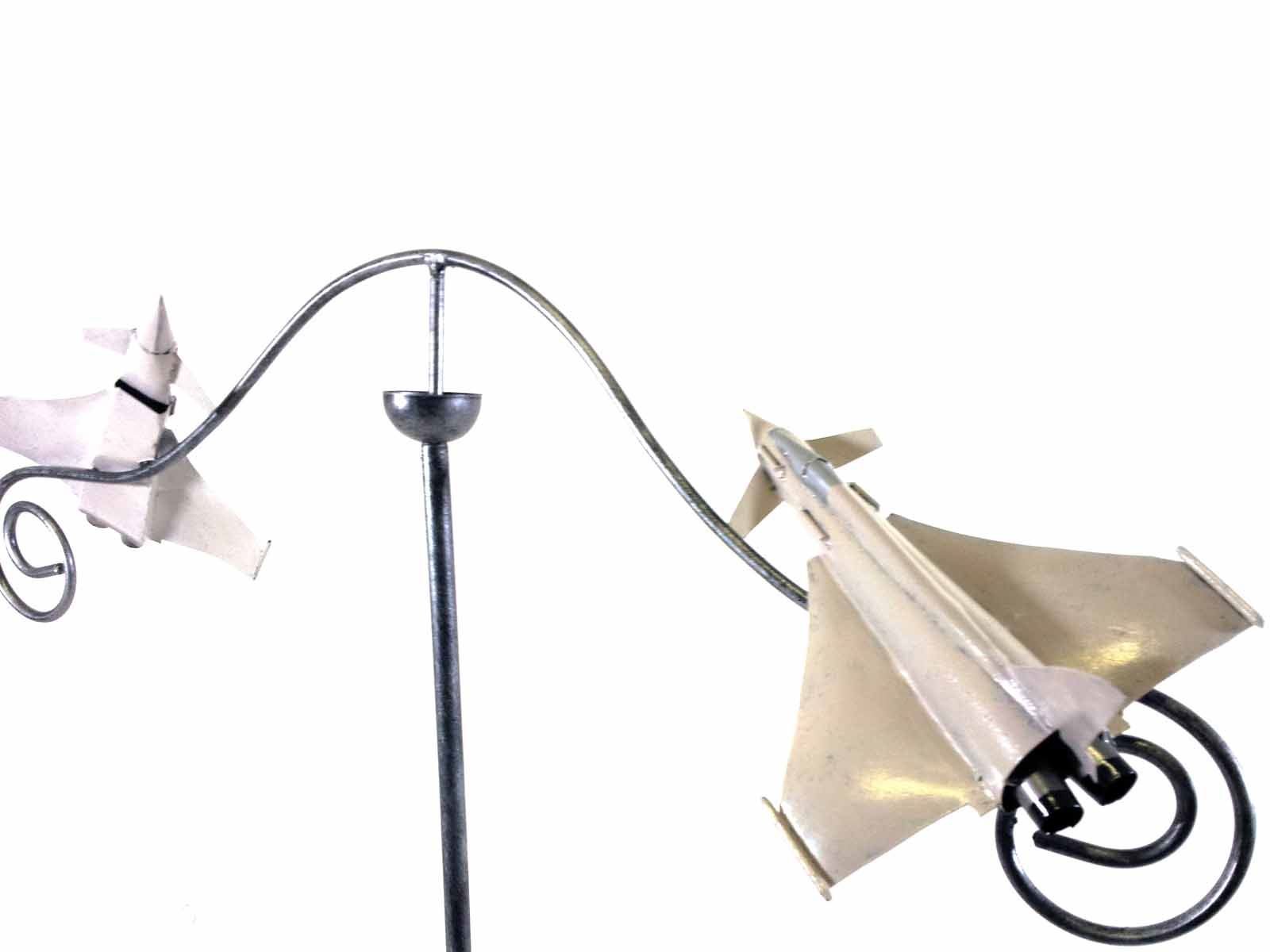 SK Style Wind Spinner Windmill Garden Stake - Typhoon Fighter