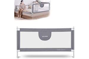 MBQMBSS 69" Bed Rail for Toddlers, Baby Bed Rail Guard for Full Size Bed, Twin Bed Safety Bedrail for Toddler Kids - Double Side Child Lock for Easy Lifting and Extra Y-Shape Strap for More Stablity