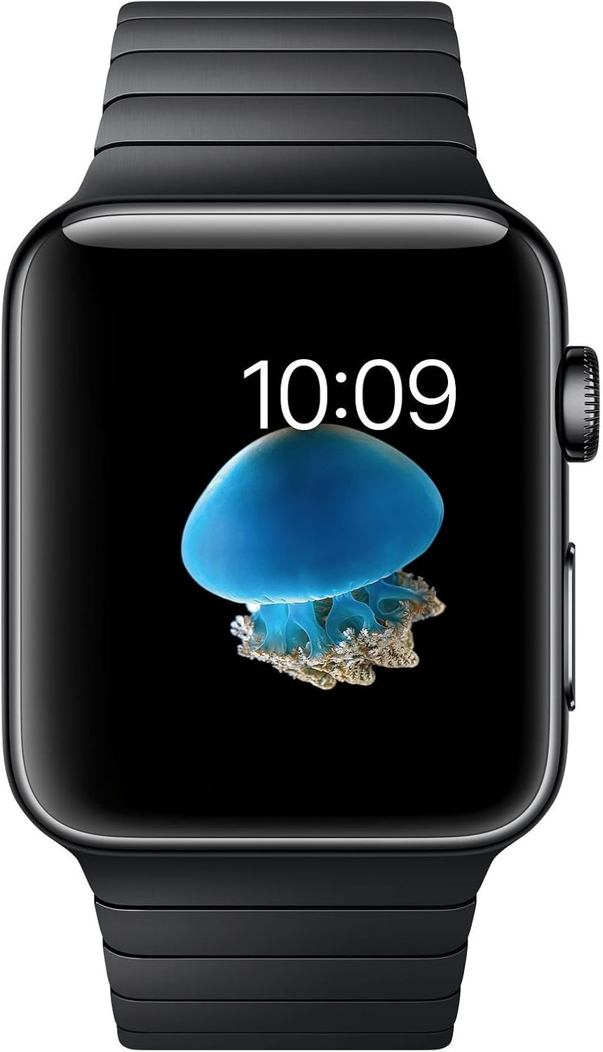 38mm space black link bracelet