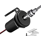 RVSPARK for Starlink Mini 12V Power Adapter Recessed Mount, DC 12V to 30V Step Up Converter Waterproof & Aluminum, Power Supply Starlink Mini Accessories for RV, Boat, Camper, Off-Grid Use