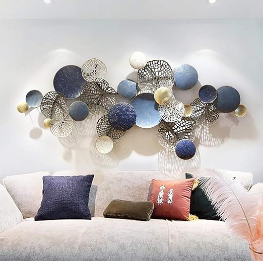 Escultura De Pared De Metal Pared Decorativa Colgando Flor De Arte