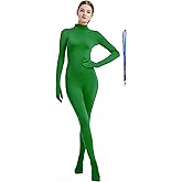 Full Bodysuit Include Zipper Helper Womens Costume Without Hood Spandex Zentai Unitard Body Suit