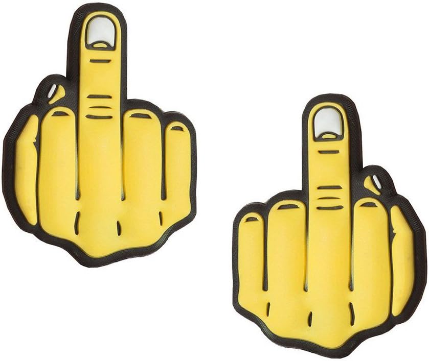 Middle Finger Tennis Vibration Dampener by Racket Expressions (2 & 5 Packs)