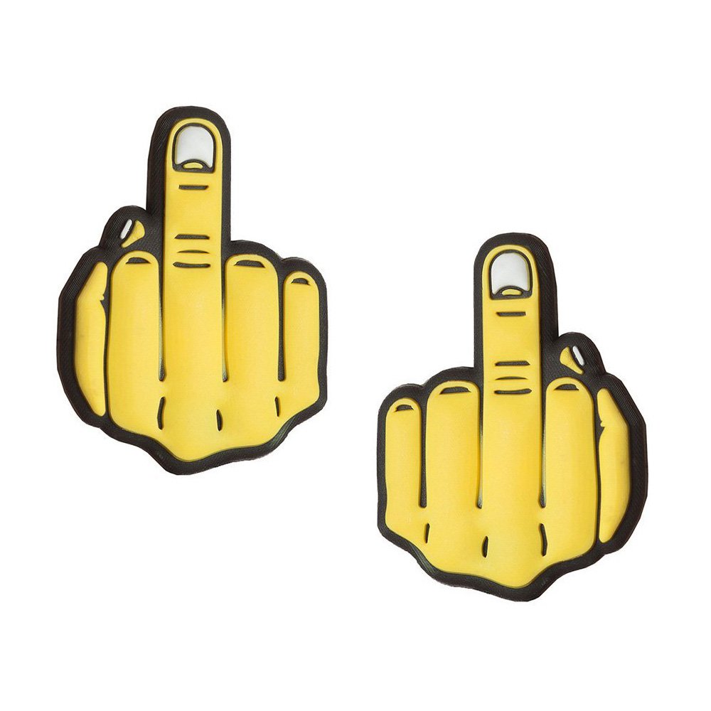 Middle Finger Tennis Vibration Dampener by Racket Expressions 2 5 Packs