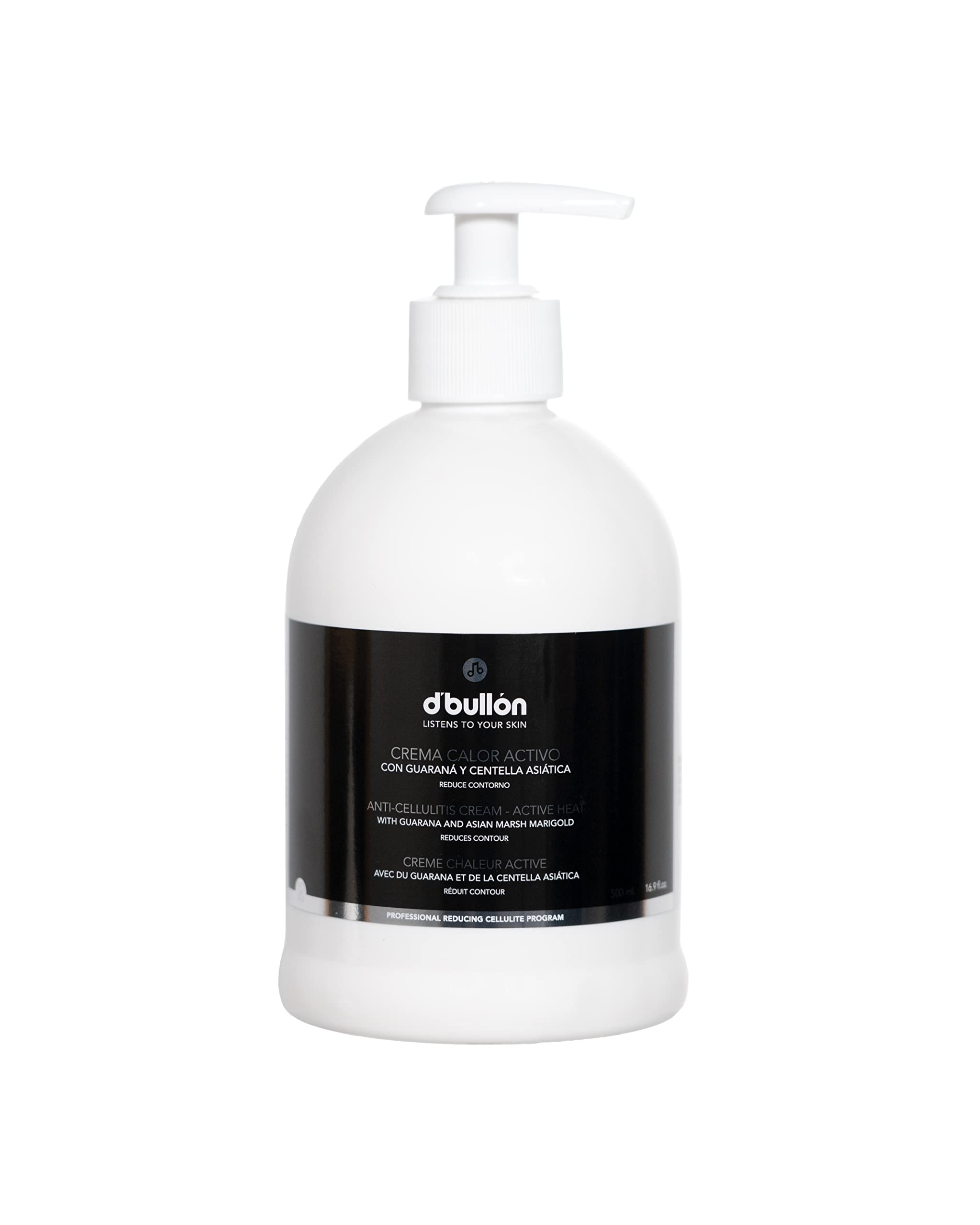 D'Bullón Active Heat Body Cream. Reduces orange skin - 500 ml