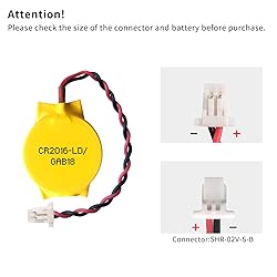 EEMB 10PACK 3V CR2016 CMOS Battery with Wire Leads