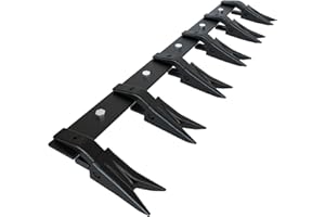 WildVenture Heavy Duty Bucket Tooth Bar – 49 Inch, 6 Teeth, for Sub-Compact Tractors, Loader Buckets & Skid Steers, 4560 lbs 