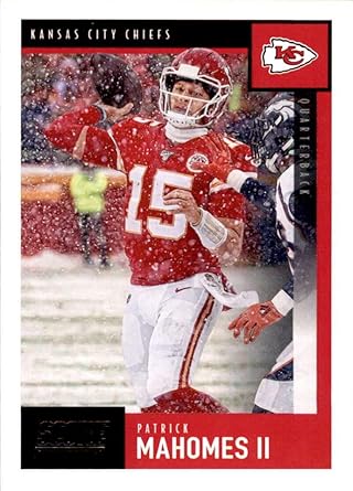 patrick mahomes score jersey card