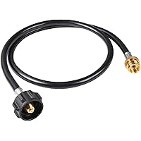 SHINESTAR 4 FT Propane Hose Adapter 1lb to 20lb Propane Tank, QCC1/Type1 Adapter Fit for Weber Q Grill, Coleman Grill, Camp S