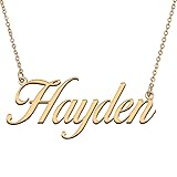 HUAN XUN Customized Custom Simple Any Name Necklace